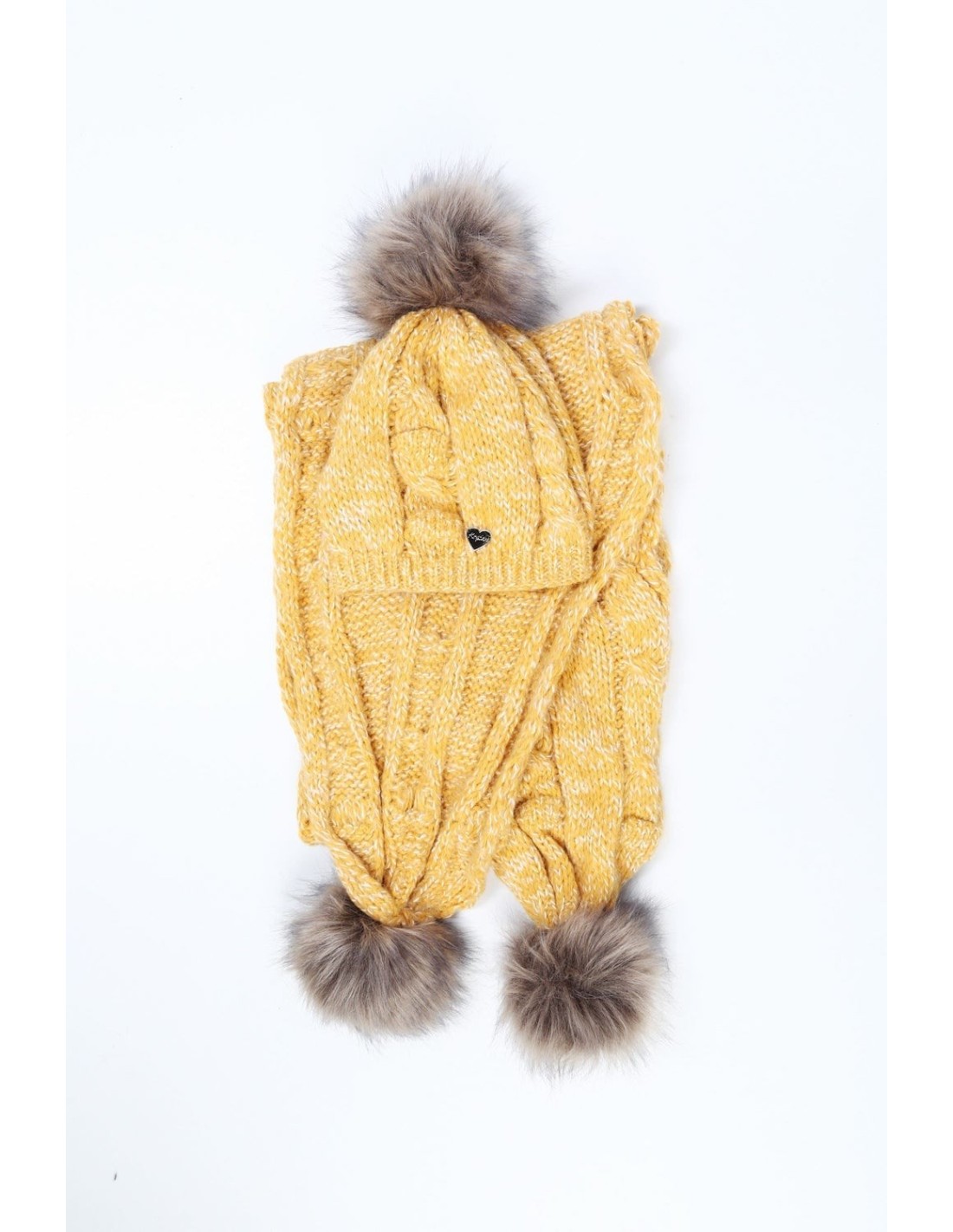 Winter honey set, hat and scarf C40 - Online store - Boutique